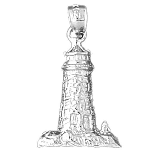 Sterling Silver Lighthouse Pendant