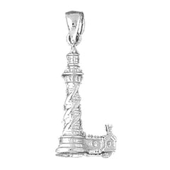 Sterling Silver 3D Saint Augustine Pendant