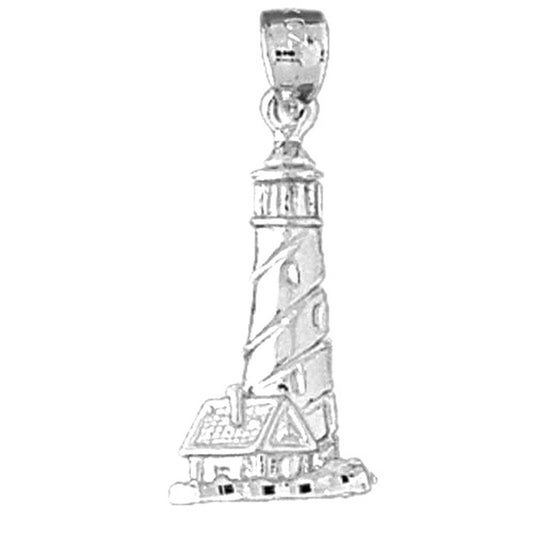 Sterling Silver Lighthouse Pendant