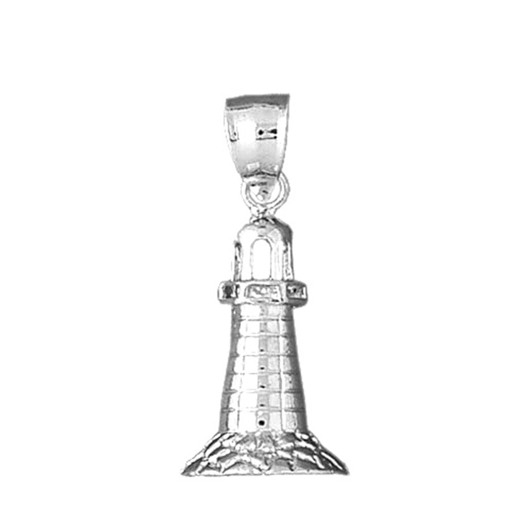 Sterling Silver Lighthouse Pendant