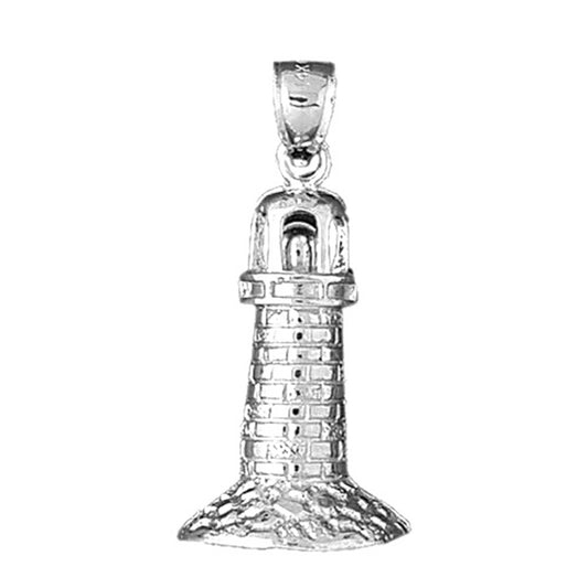 Sterling Silver Lighthouse Pendant