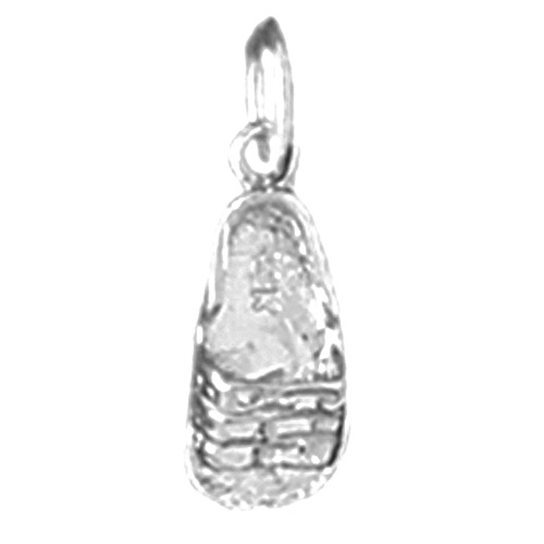Sterling Silver Flip Flop Pendant