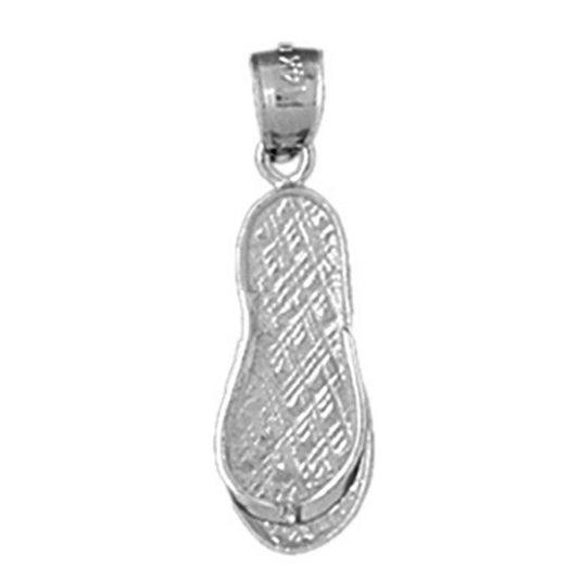 Sterling Silver Flip Flop Pendant