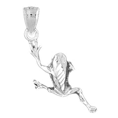 Sterling Silver Frog Pendant