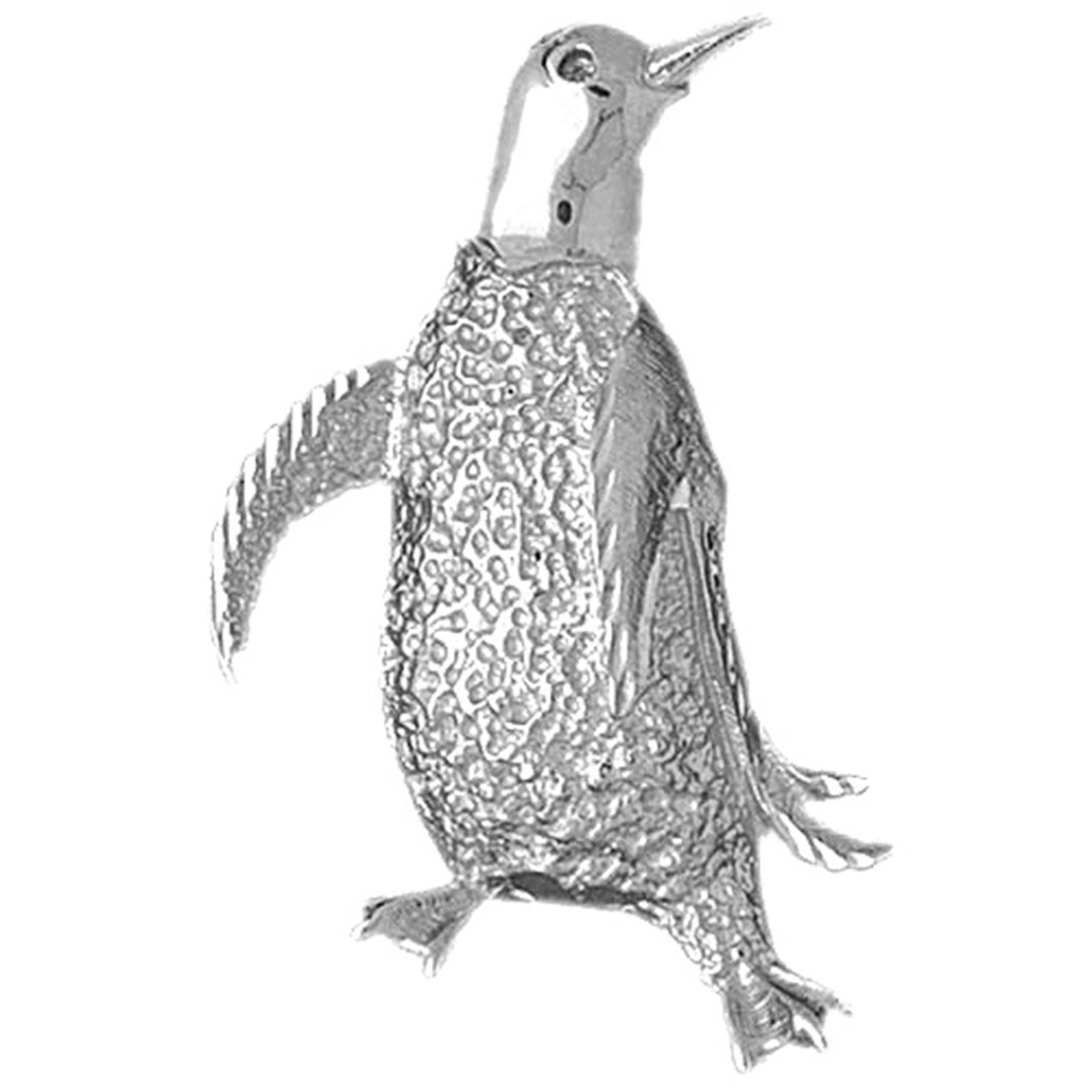 Sterling Silver Penguin Pendant