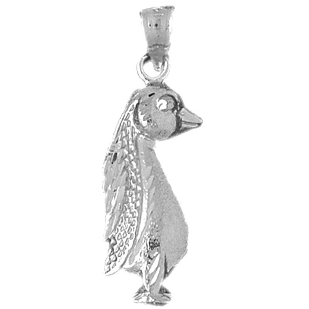 Sterling Silver Penguin Pendant