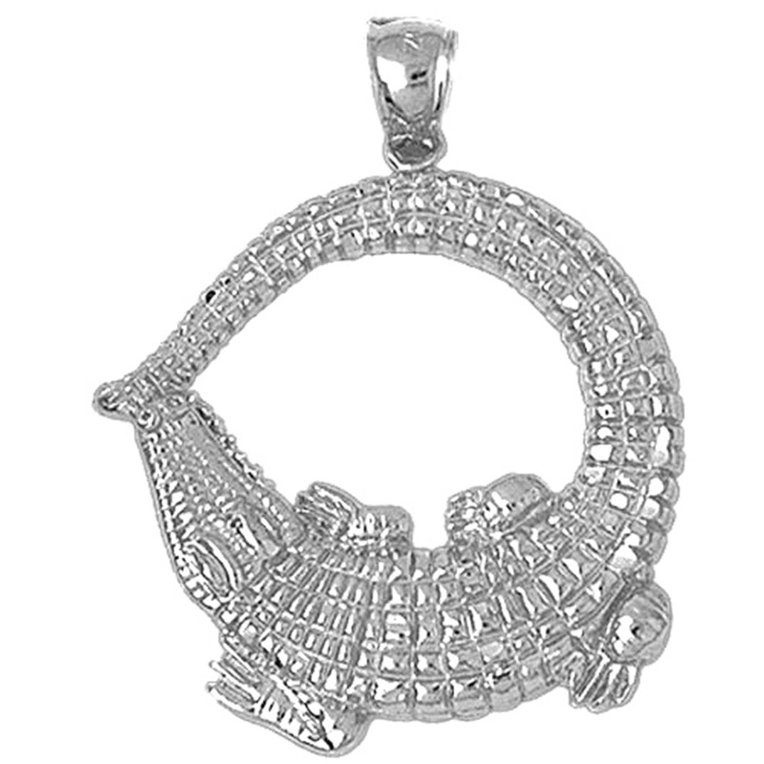 Sterling Silver Aligator Pendant