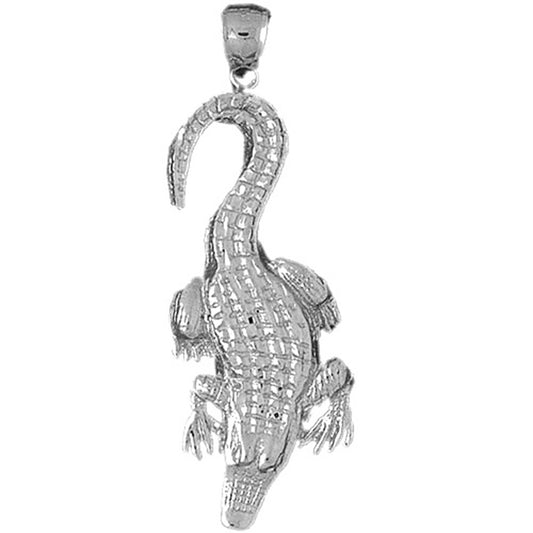 Sterling Silver Aligator Pendant