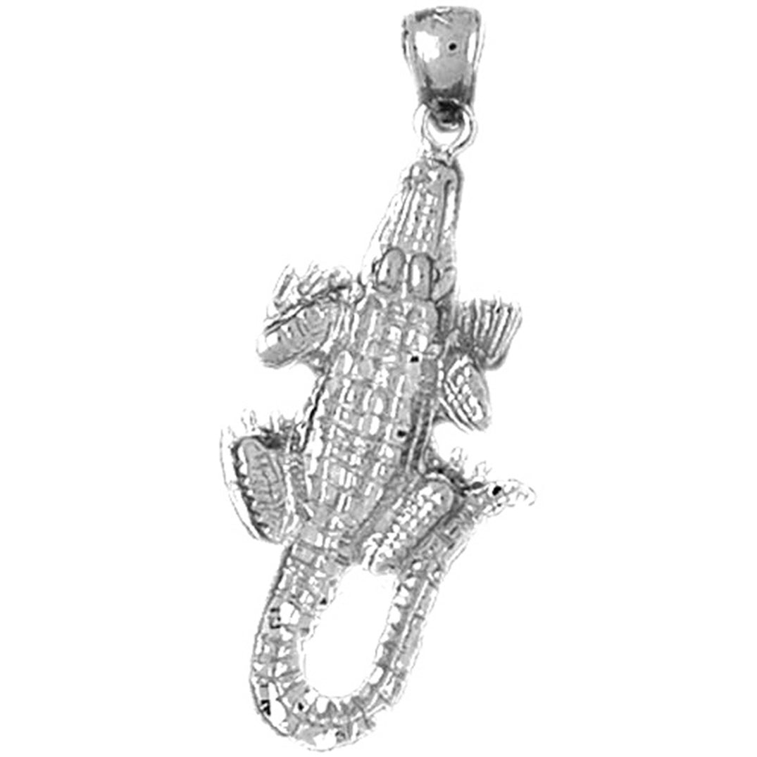 Sterling Silver Aligator Pendant