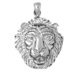 Sterling Silver Lion Head Pendant