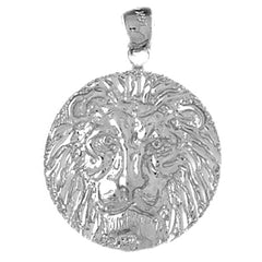 Sterling Silver Lion Head Pendant