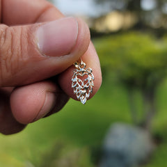 Colgante de cabeza de león de plata de ley (bañado en rodio o oro amarillo)