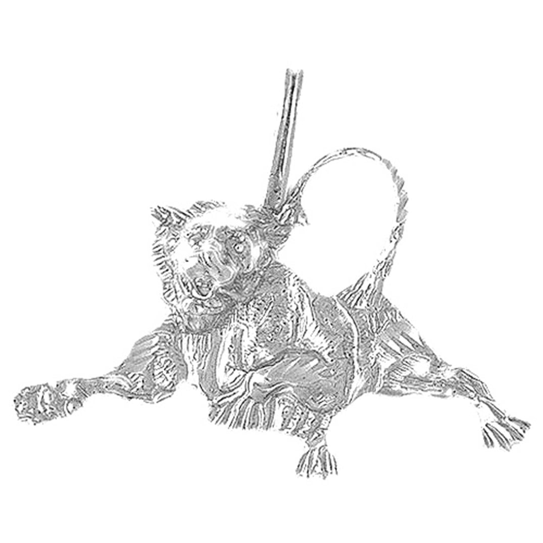 Sterling Silver Lion Pendant