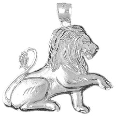 Sterling Silver Lion Pendant