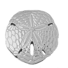 Sterling Silver Reversible Sand Dollar Pendant