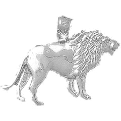 Sterling Silver Lion Pendant