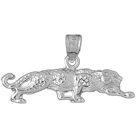 Sterling Silver Leopard Pendant