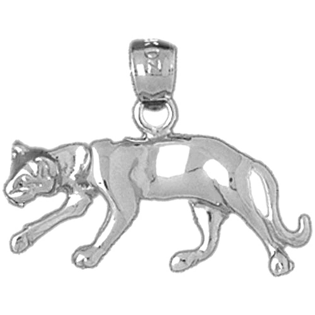 Sterling Silver Panther Pendant