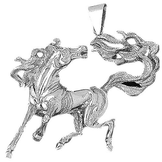 Sterling Silver Mustang Pendant