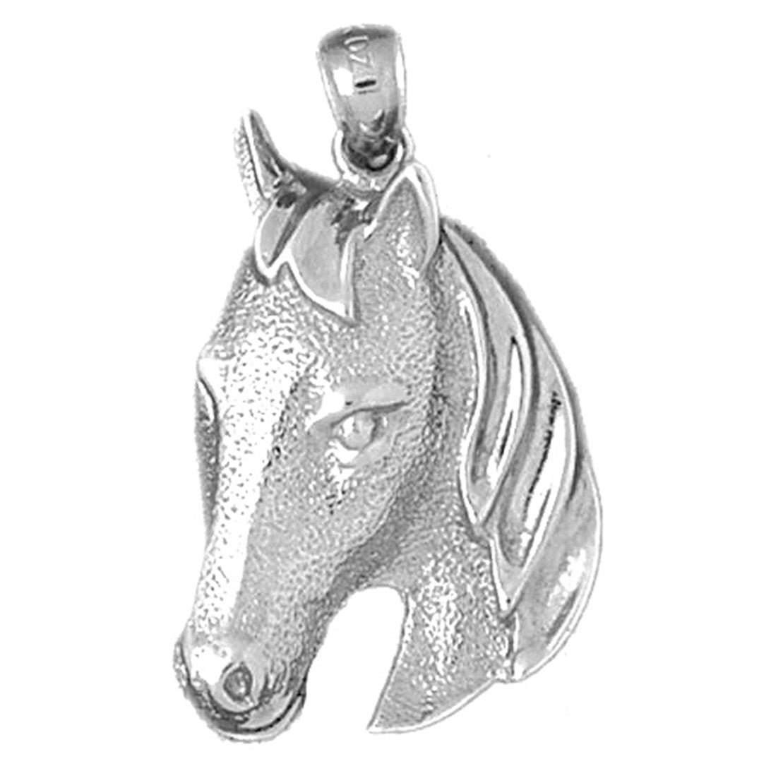 Sterling Silver Horse Head Pendant