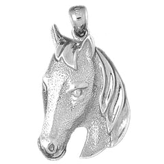Sterling Silver Horse Head Pendant