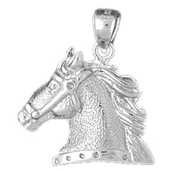 Sterling Silver Horse Head Pendant