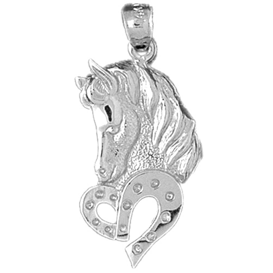 Sterling Silver Horse Head Pendant