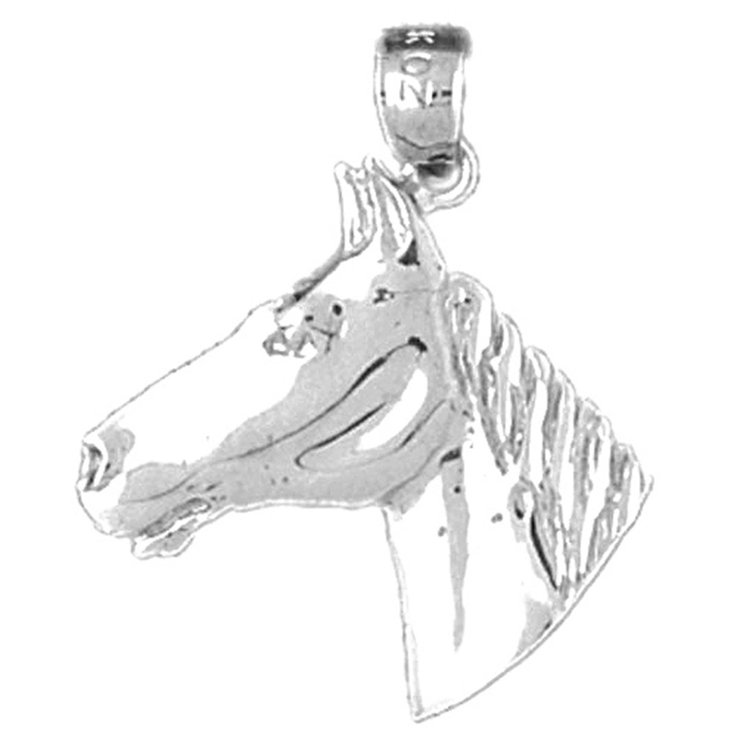 Sterling Silver Horse Head Pendant