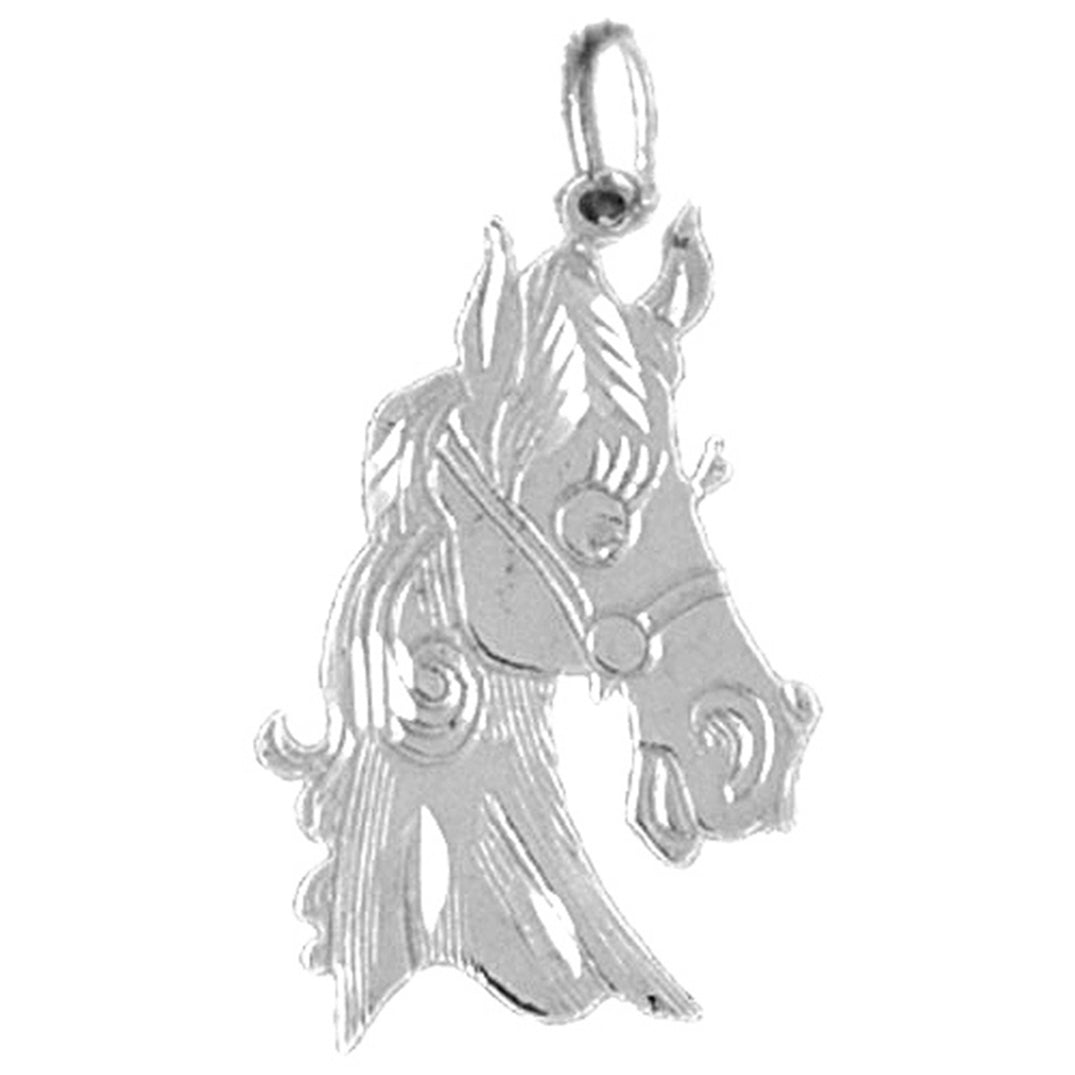 Sterling Silver Horse Head Pendant