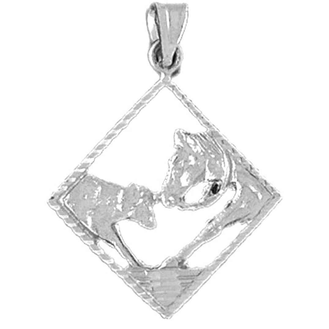 Sterling Silver Horse Head Pendant