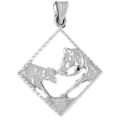 Sterling Silver Horse Head Pendant