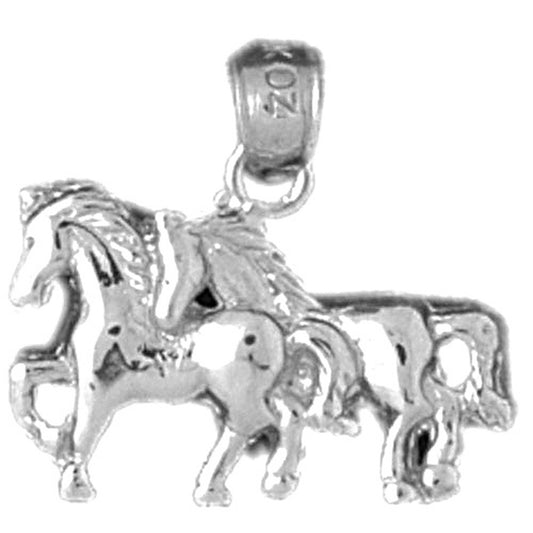 Sterling Silver Horse Pendant