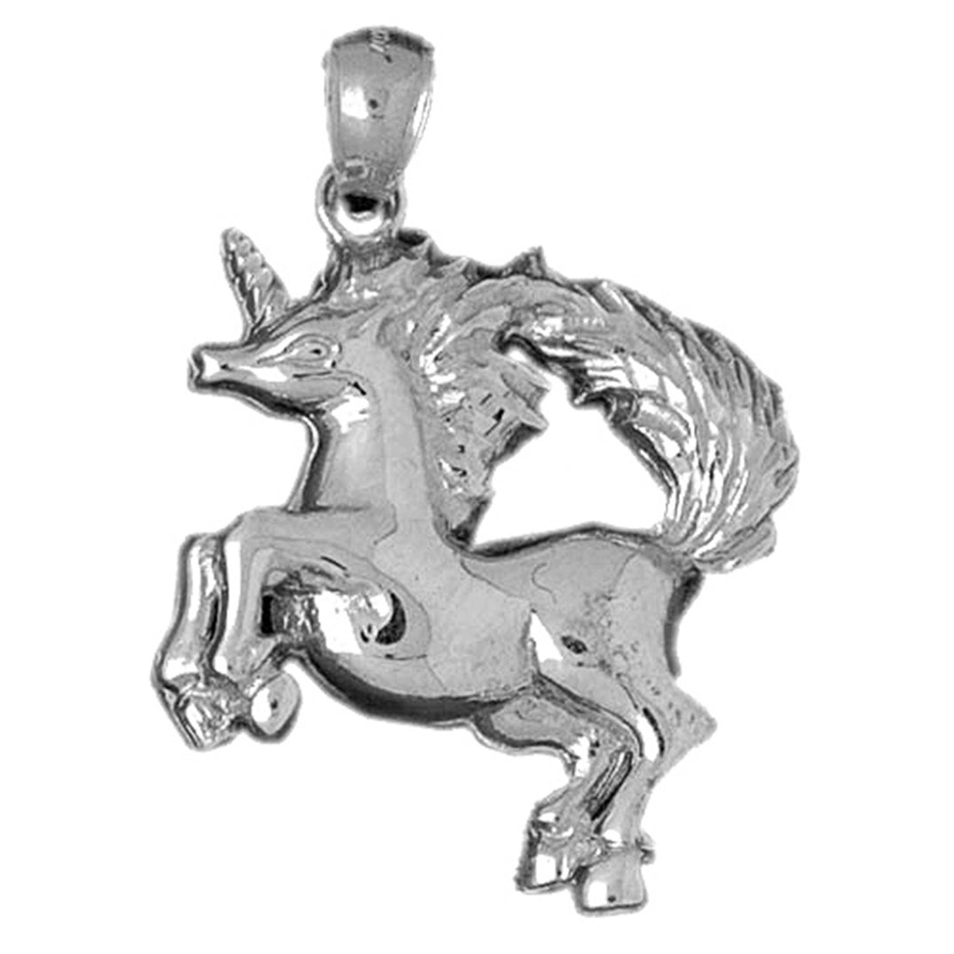 Sterling Silver Unicorn Pendant