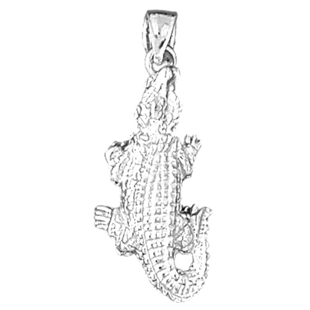 Sterling Silver Aligator Pendant