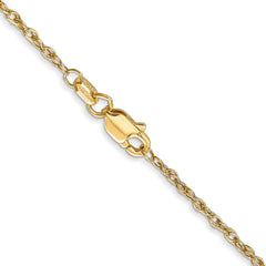 18K Yellow Gold 1.3mm Baby Rope Chain