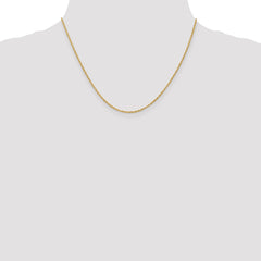 18K Yellow Gold 1.3mm Baby Rope Chain