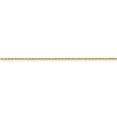 18K Yellow Gold 0.7mm Box Chain