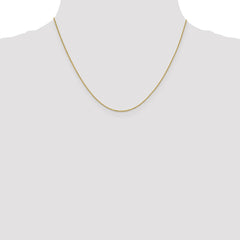 18K Yellow Gold 0.7mm Box Chain