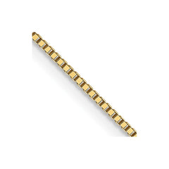 18K Yellow Gold 0.7mm Box Chain