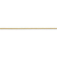 18K Yellow Gold 0.9mm Box Chain