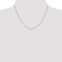 18K Yellow Gold 0.9mm Box Chain