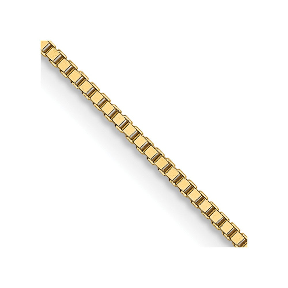 18K Yellow Gold 0.9mm Box Chain