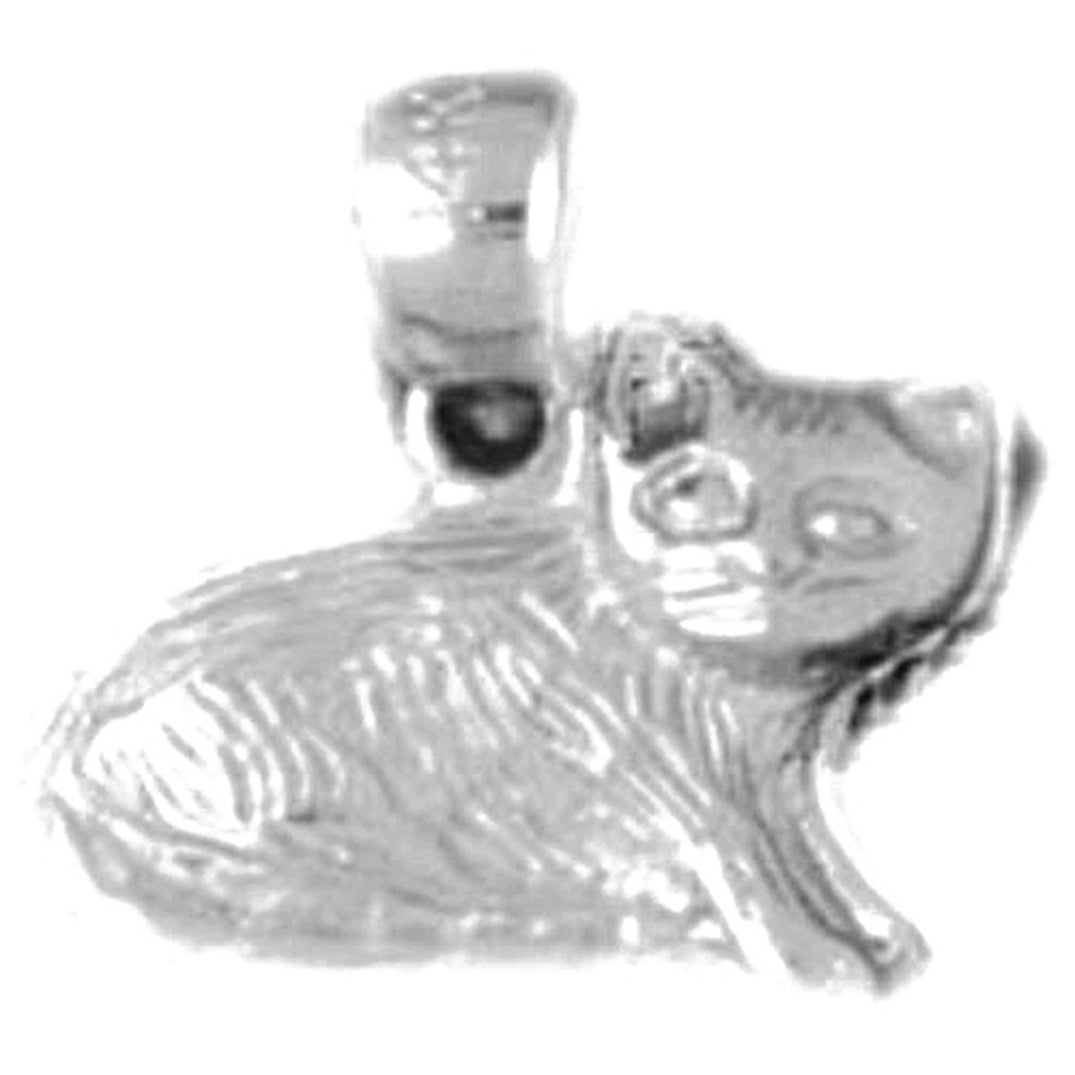 Sterling Silver Cat Pendant