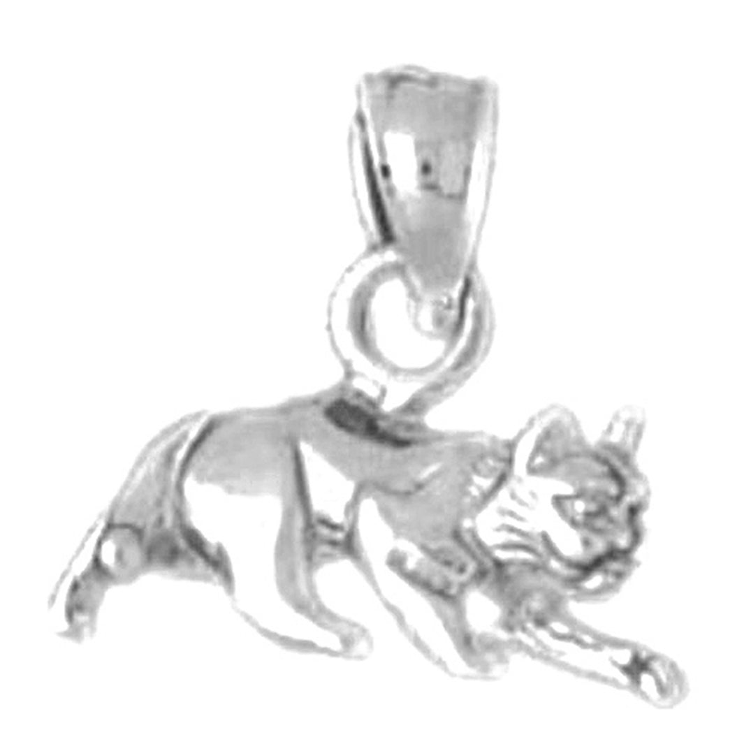 Sterling Silver Cat Pendant