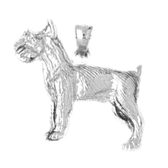 Sterling Silver Terrier Dog Pendant