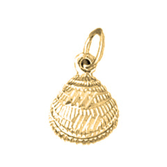 Yellow Gold-plated Silver Shell Pendant