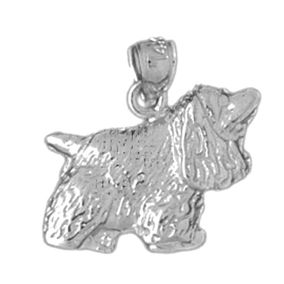 Sterling Silver Dog Pendant