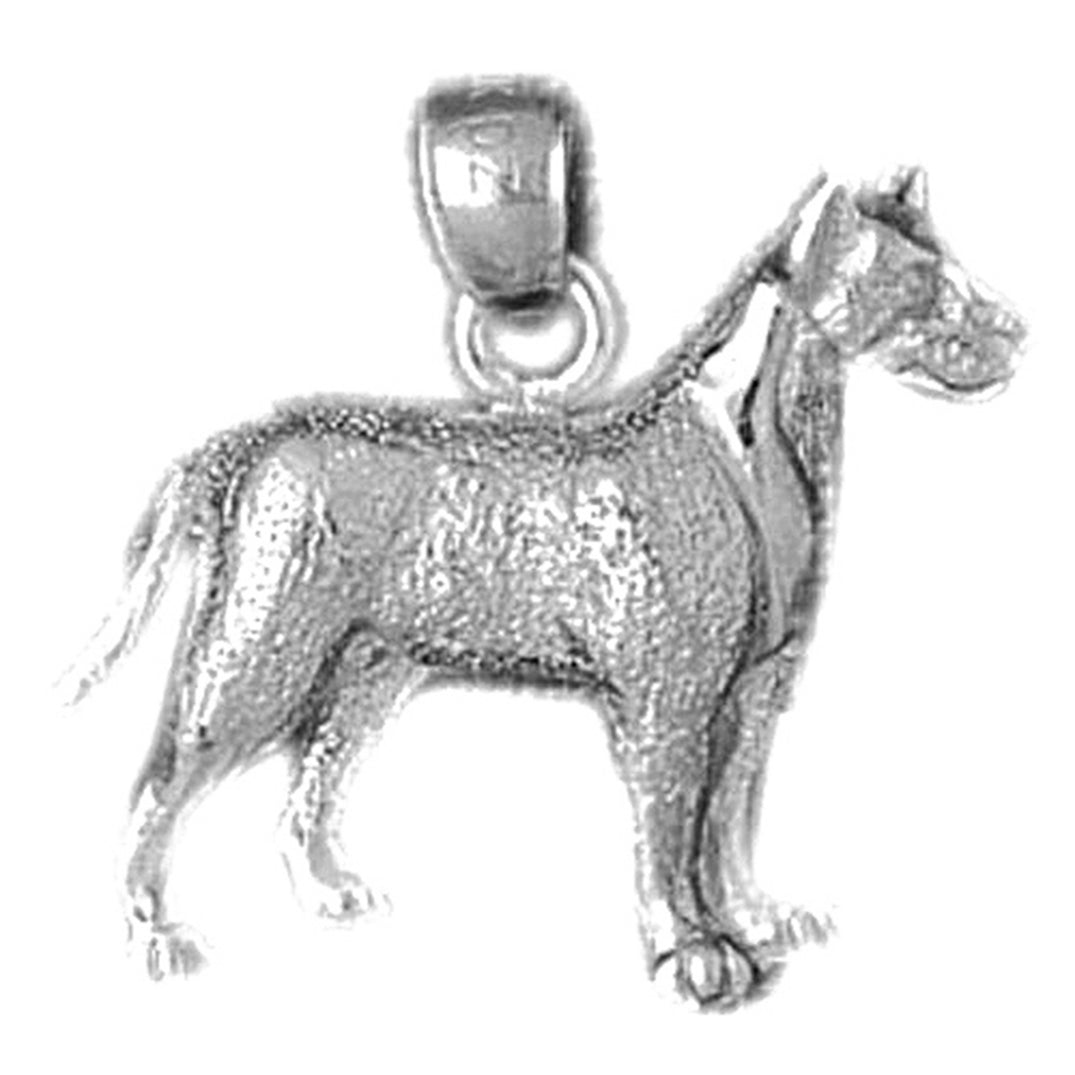 Sterling Silver Dog Pendant