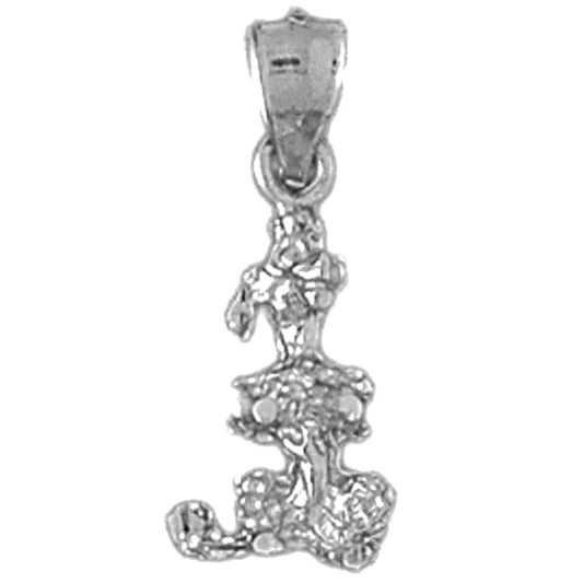 Sterling Silver Poodle Dog Pendant