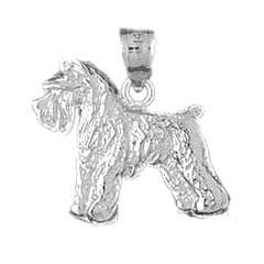 Sterling Silver Terrier Dog Pendant
